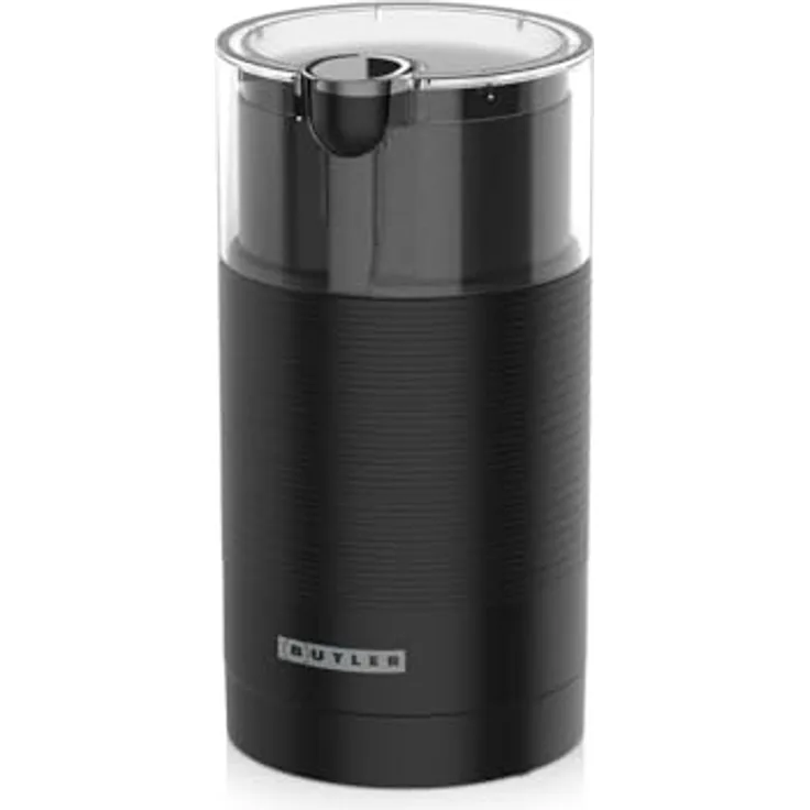 Butler Kaffeemühle 150W, 70g mit Edelstahlklingen, Schwarz