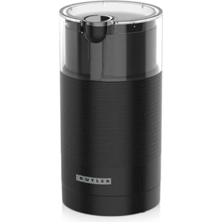Butler Kaffeemühle 150W, 70g mit Edelstahlklingen, Schwarz – Bild 1