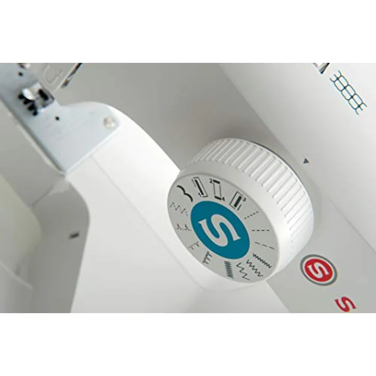 VSM Singer M 2105 Metallgehäuse 8 Stiche Knopfloch Leichtgewicht Nähmaschine, weiß – Bild 4