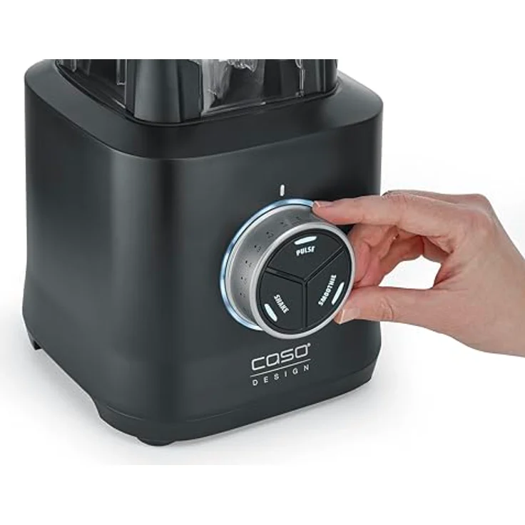 CASO Power Blender B 2000 - Profi Standmixer, 30.000 U/min, 2000 Watt, Tritan-Mixbehälter (2 l), Pulse-, Shake-, Smoothie-Funktion, Titanbeschichtet, Schwarz – Bild 5