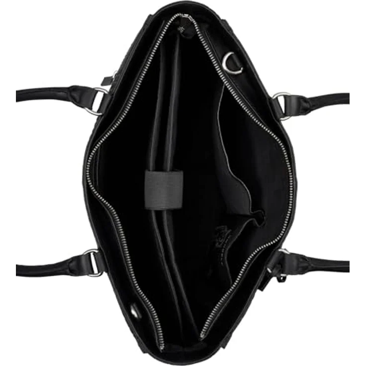 Burkely Cool Colbie Shopper, Leder mit Reißverschluss, Innentaschen und Laptopfach für 36 cm Bildschirm – Bild 3