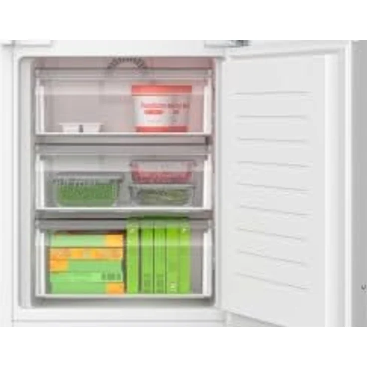 Bosch KIN96VFD0 Serie 4 Einbau-Kühl-Gefrier-Kombination, 194 x 56 cm Nische, 215 L Kühlen + 75 L Gefrieren, 12 Prozent mehr Kühlvolumen, nie wieder abtauen, Hochstabile Türeinsätze – Bild 4