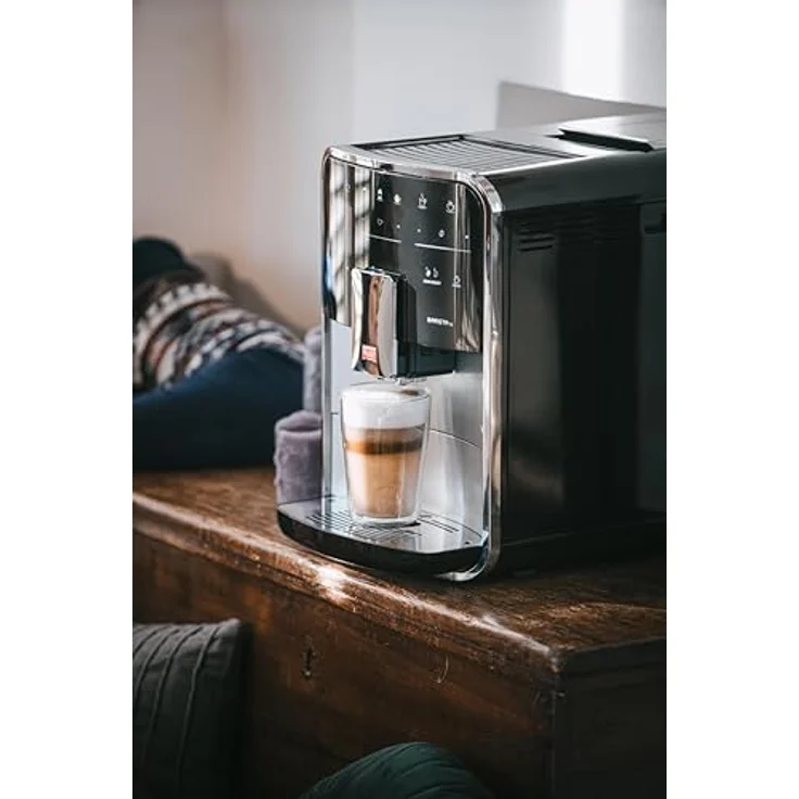 Melitta Caffeo Barista TS Smart F850-101 Kaffeevollautomat mit Milchsystem und integriertem Mahlwerk | Smartphone-Steuerung mit Connect App | One Touch Funktion | Pro Aqua Filtertechnologie | Silber – Bild 3