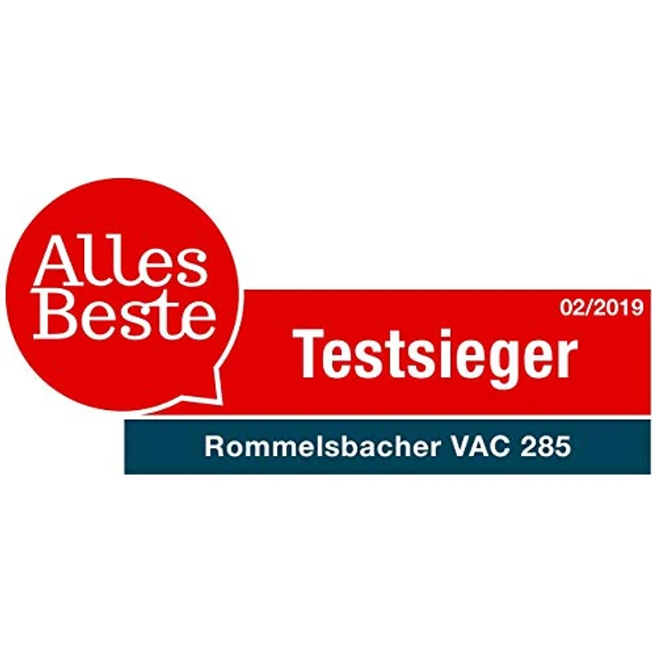 Rommelsbacher VAC 285 Vakuumierer - Absaugleistung 9 Liter-Min., Einhand-Bedienung, für Langzeitbetrieb, vollautom. Vakuumieren & Versiegeln, 2 Versiegelungszeiten, für Folien bis 30 cm Breite – Bild 6