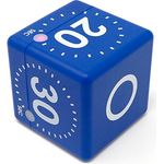 TFA Dostmann Digitaler Cube Timer 38.2036, multifunktionaler Kurzzeitmesser mit 4 Ablaufzeiten, optischem und akustischem Signal, L 60 x B 60 x H 60 mm