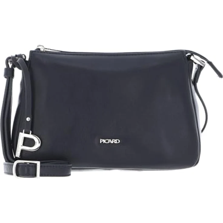 Picard Bodybag Really, Crossbody Bag aus feinem Rindleder, 13 x 28 x 10 cm, Schwarz – Bild 1