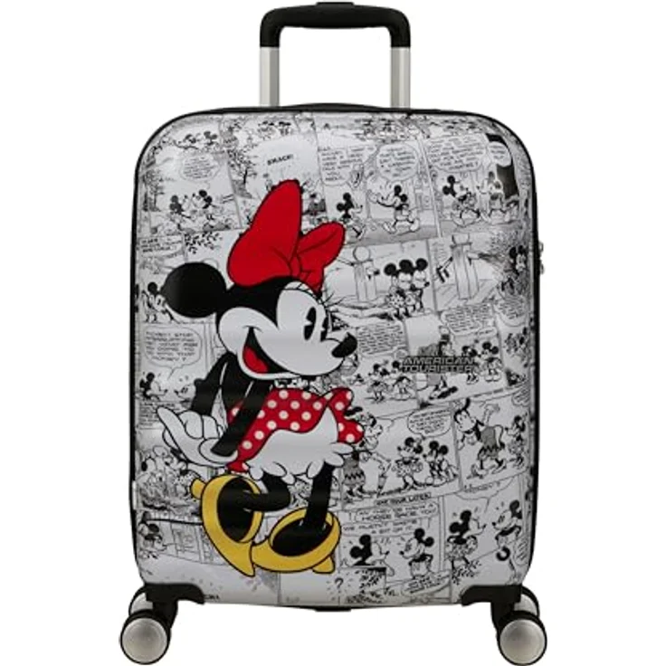 American Tourister Wavebreaker Disney FL - Spinner S, Handgepäck, 55 cm, 36 L, Mehrfarbig (Minnie Comics White) – Bild 2