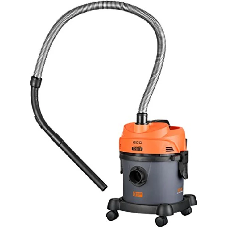 ECG VM 2120 Hobby Nass- und Trockensauger, Haus- & Garagen- & Autoreinigung, Nass- & Trockenfunktion, 12 l, 1200 W, Orange-grau-schwarz – Bild 5