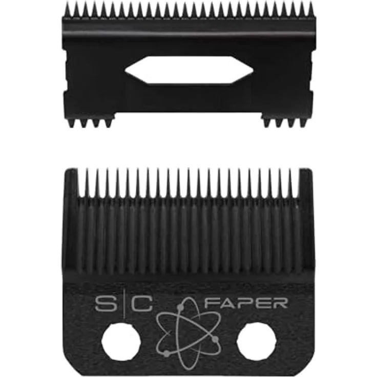 STYLECRAFT Faper DLC Black Diamond Carbon Klinge + Slim Deep Klinge für Haarschneider, Originalzubehör, Kompatibel mit Gamma+ und Stylecraft