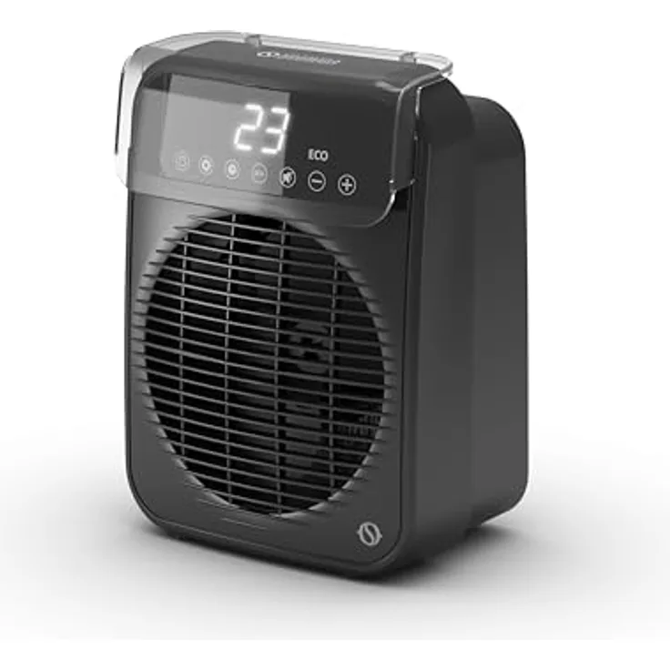 Olimpia Splendid 99241 Caldo Tekno, Heizlüfter bis zu 2.000 W mit Touchscreen, Eco-Modus und IP21 Schutz, beheizt 60 m³