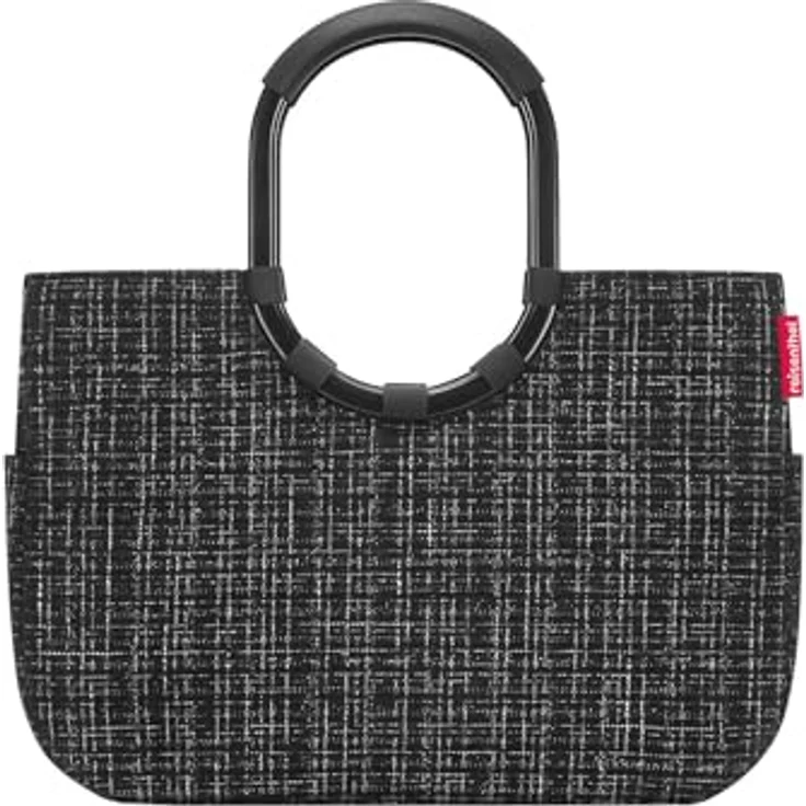 reisenthel loopshopper L bouclé black, Stabile Tasche mit wasserabweisendem Material und praktischen Fächern aus recycelten PET-Flaschen, 25 l Volumen – Bild 2