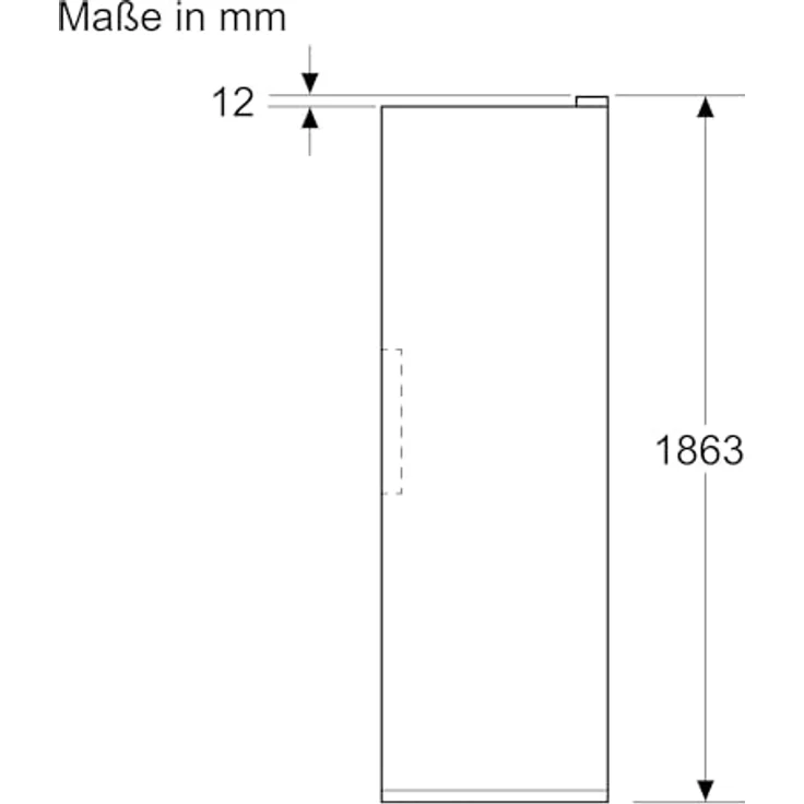 Siemens iQ500 KS36NAXCG, Freistehender Kühlschrank, 186.2 x 59.5 cm, Gebürsteter schwarzer Stahl, AntiFingerprint – Bild 5