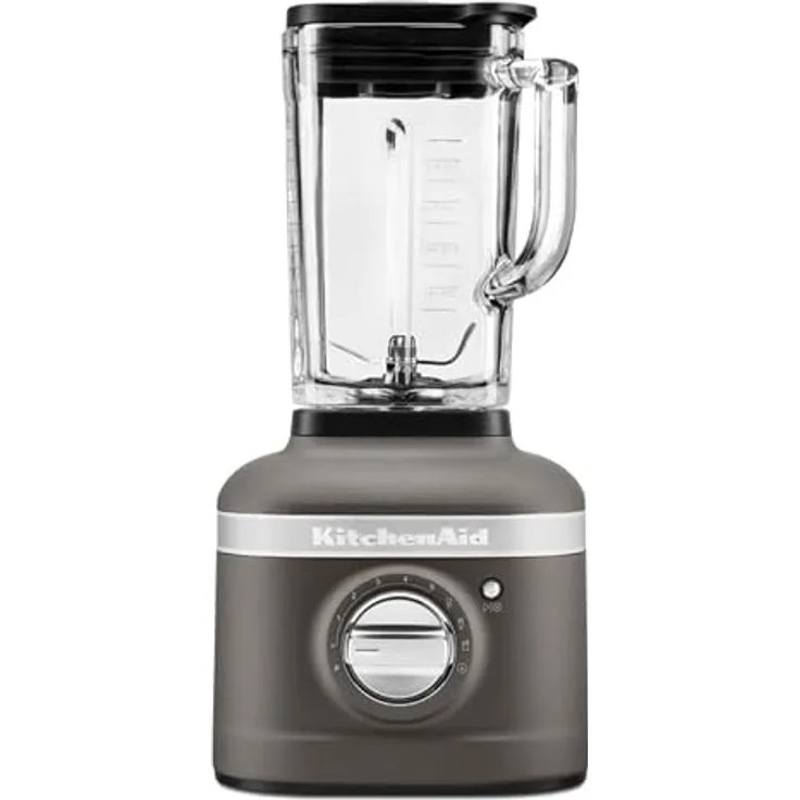 KitchenAid Blender K400 Imperial Grey, Standmixer mit 1200 Watt Leistung, Pulsfunktion und 1,4-Liter-Schüssel, Grau