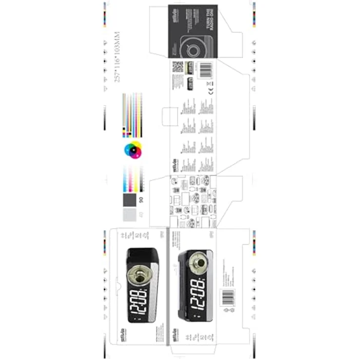 Silva TR 1970 D, Radiowecker mit FM-Radio, Snooze-Funktion und klarem LED-Display, schwarz – Bild 7