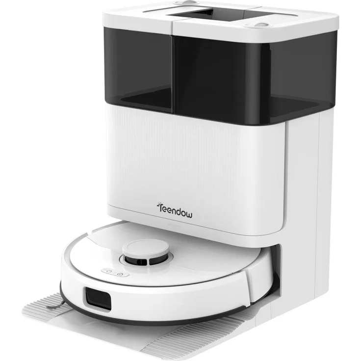 Teendow D63S Ultra Saugroboter 10000Pa mit Absaugstation, 2-in-1 Design und 160 Minuten Akkulaufzeit