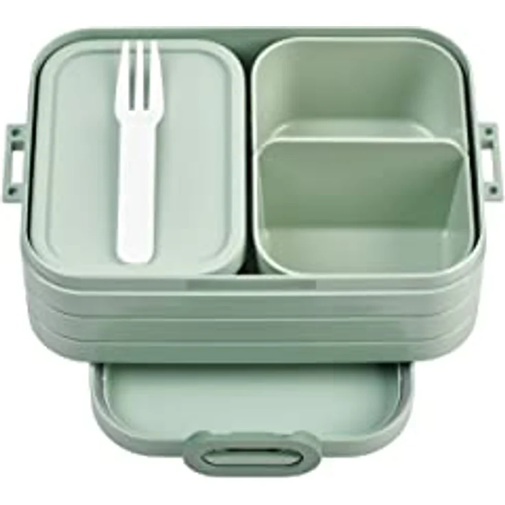 Mepal - Lunchbox Take A break midi - Brotdose mit Fächern - Geeignet fur bis zu 4 butterbrote - 900 ml - Nordic sage – Bild 1