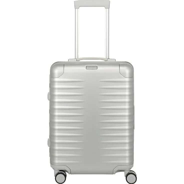 Titan Eternity Kabinentrolley S 55 cm, 4 Rollen, silberfarben, 100% Aluminium