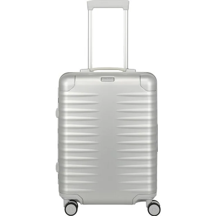 Titan Eternity Kabinentrolley S 55 cm, 4 Rollen, silberfarben, 100% Aluminium
