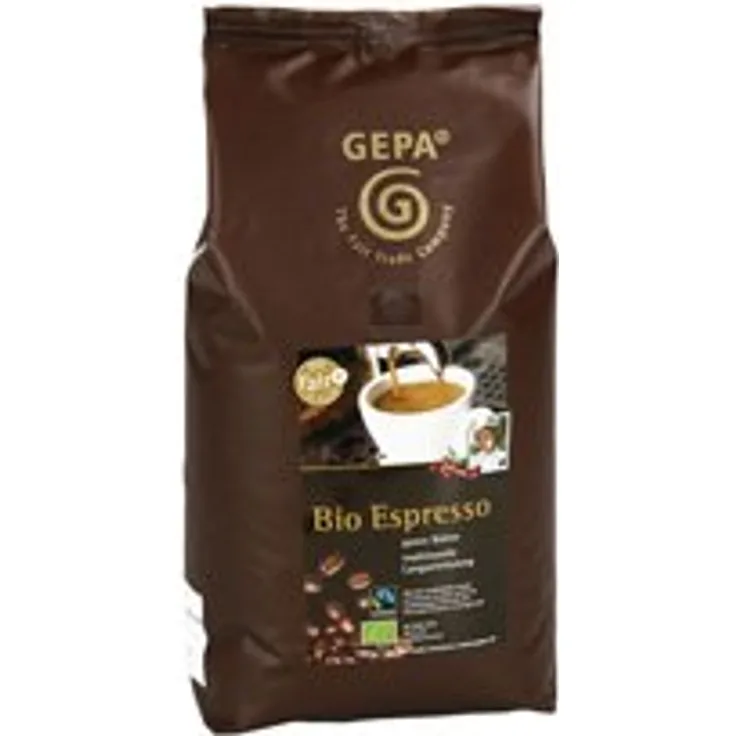 GEPA Bio Espresso - ganze Bohne - 1 Kg Fair Trade Kaffee