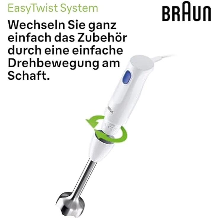 Braun MQ10.202M Stabmixer MultiQuick 1, Stabmixer, Blau, Weiss – Bild 5