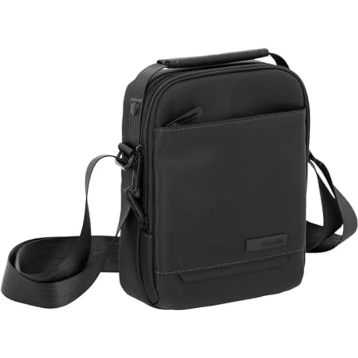 Travelite Workfloow Mini Bag, Umhängetasche aus 100% Polyester, 17 cm x 8 cm x 23 cm, schwarz – Bild 2