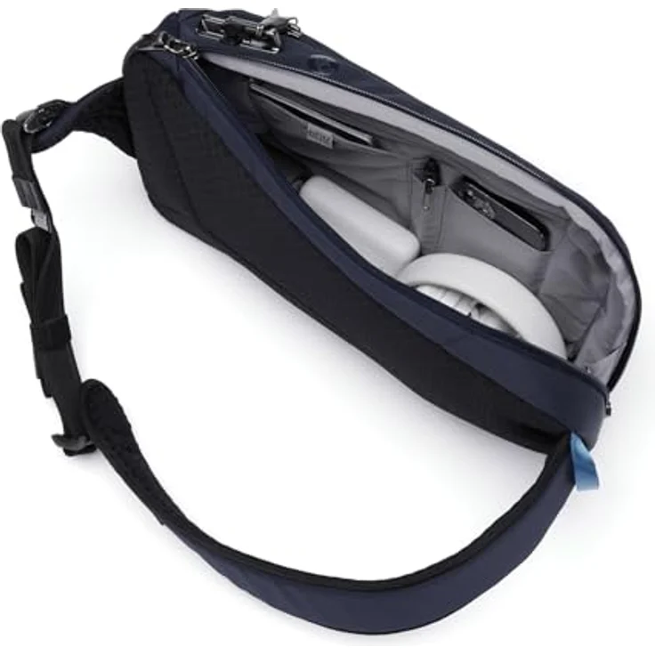 Pacsafe Vibe 325 Umhängetasche RFID, 23 cm, Nylon, blau – Bild 6