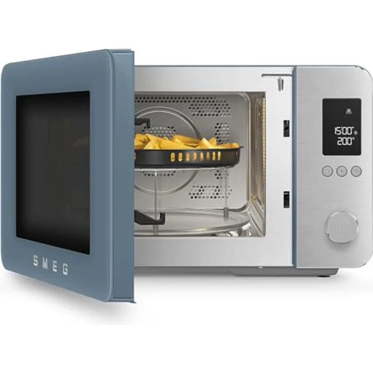 Smeg MOC02SBMEU Kombi-Mikrowelle in Storm Blue, 9 Garfunktionen, Inverter-Technologie, 25 Automatikprogramme – Bild 8