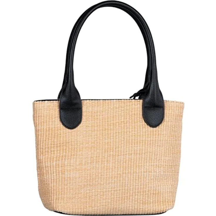 TOM TAILOR Sharon Zip Shopper M, Shopper in Black mit Zipper und geräumigem Hauptfach, 33x24x11 cm – Bild 2