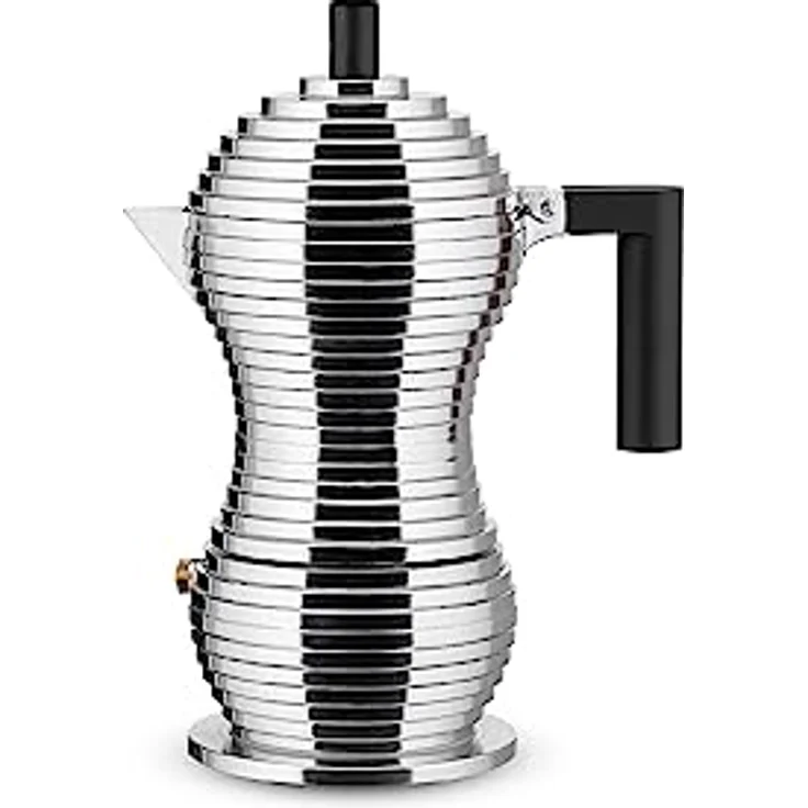 Alessi MDL02-3 B Kaffeekanne, Aluminium, schwarz – Bild 4