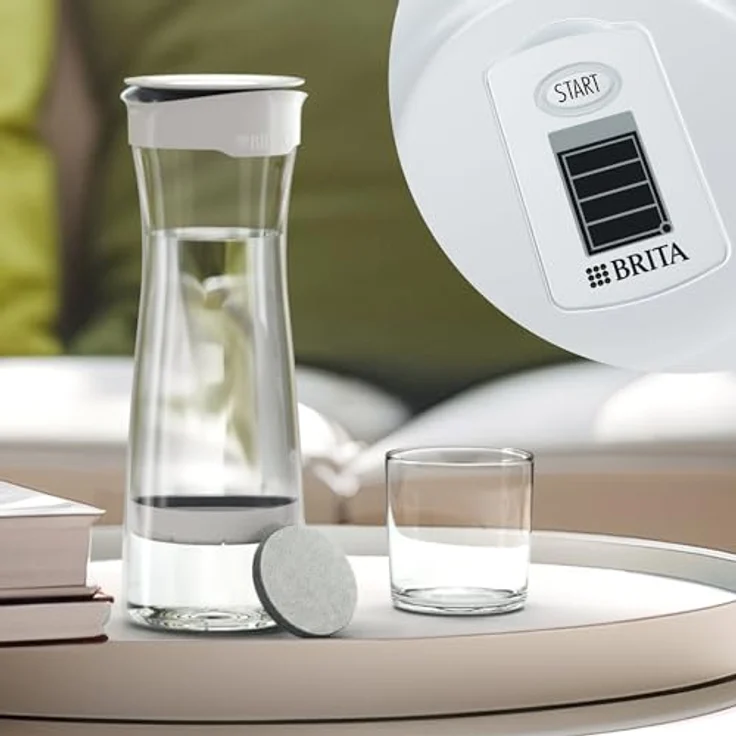 Brita Wasserkaraffe mit Wasserfilter fill&serve Mind, hellgrau – Bild 6