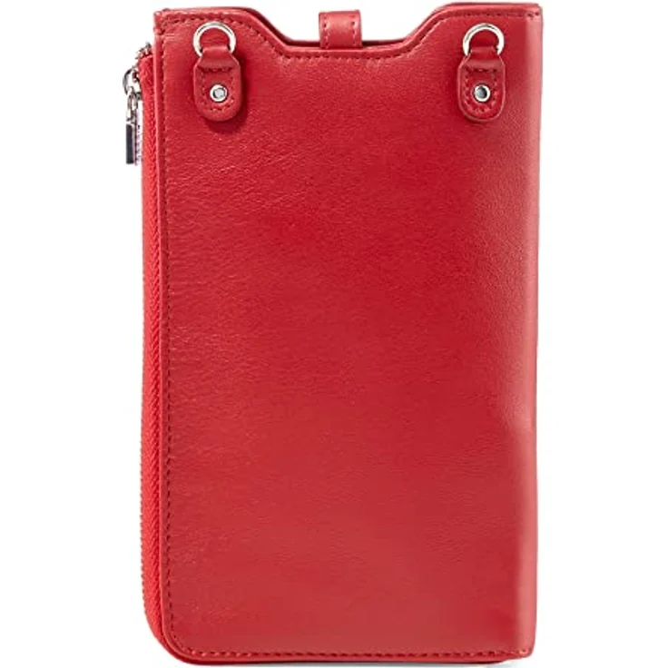 Picard Bingo, Handtasche und Handytasche aus seidenglattem Leder mit abnehmbarem Schulterriemen, Rot – Bild 2