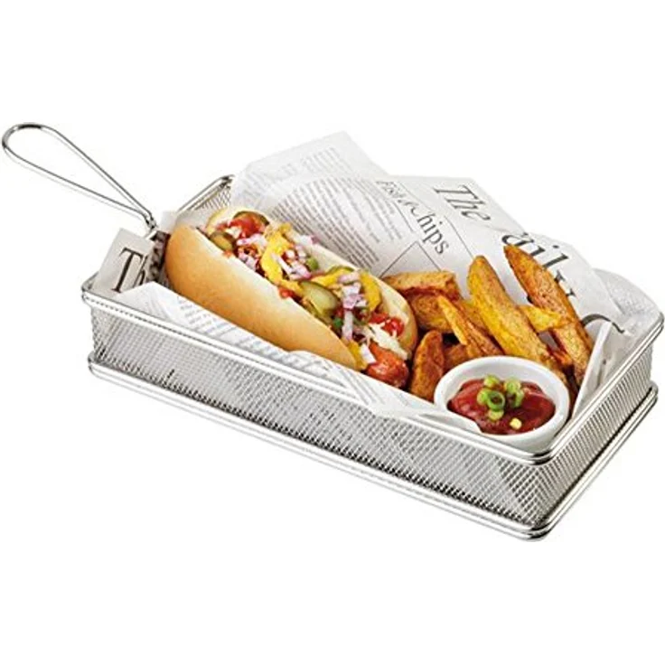 APS Snackholder Servierkorb, Höhe: 45 mm, Länge: 260 mm, Breite: 130 mm, Brotaufbewahrung – Bild 2