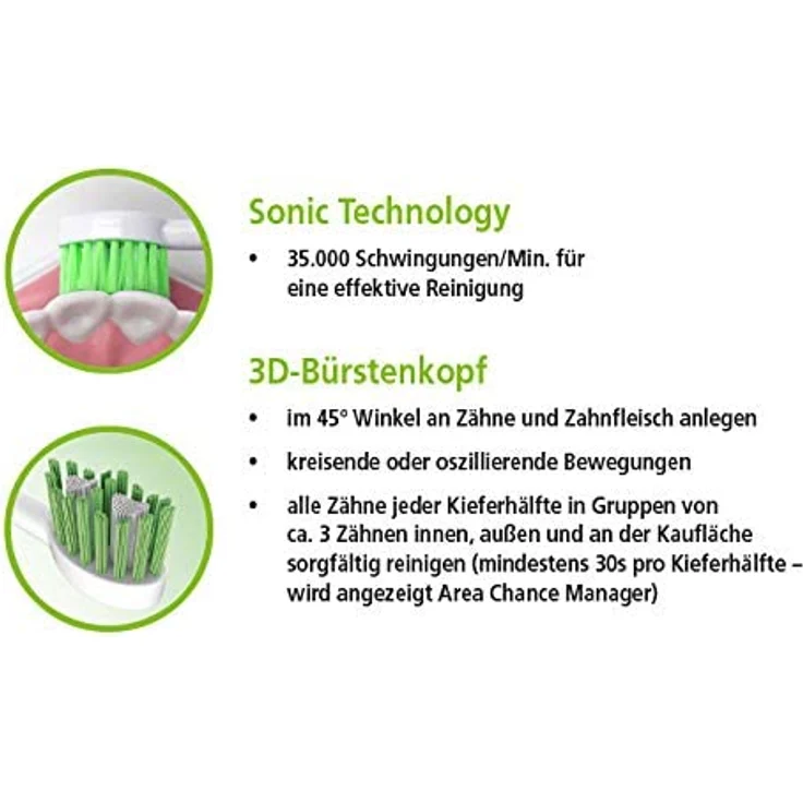 ApaCare Sonic Professional Schallzahnbürste | Elektrische Zahnbürste Schall | Schallzahnbürste Sensitive | Whitening – Bild 5
