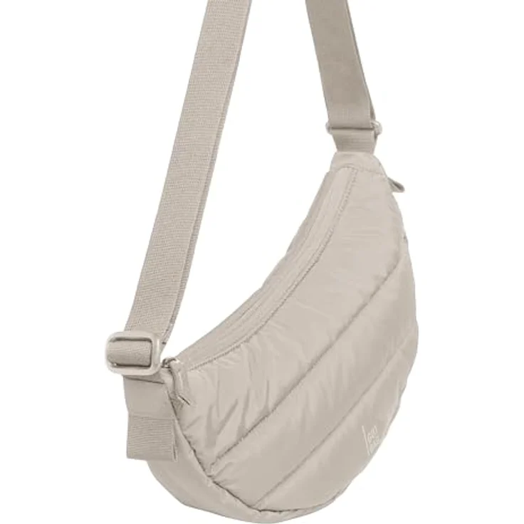 Got Bag Umhängetasche Puffer Moon Bag - Umhängetasche S 32 cm (scallop) - Nachhaltige Umhängetasche aus recycelten Fischernetzen mit gepolsterter Optik – Bild 6