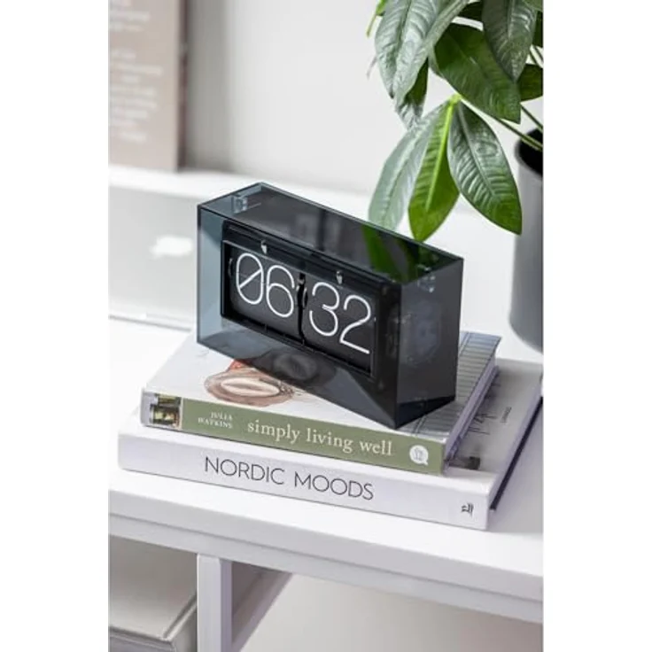 Karlsson Boxed Flip, Tischuhr mit modernem Acrylglas und elegantem Design – Bild 3