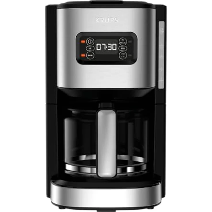Krups Excellence Kaffeemaschine, 1,25 l, programmierbar, 24 Stunden-Wählfunktion, 1 ? 4 Tassen, Auto-Off, nach 30 Minuten, Tropfschutz, KM480D10, gebürsteter Edelstahl – Bild 2
