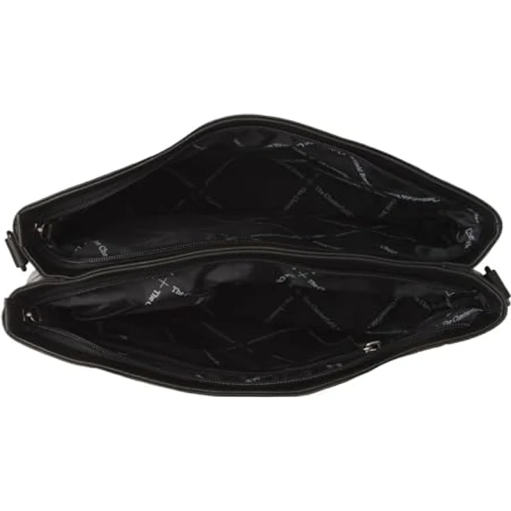 The Chesterfield Brand Nola Shopper 30 cm, Schultertasche aus gewachstem Rindleder im Vintage-Look, schwarz – Bild 4