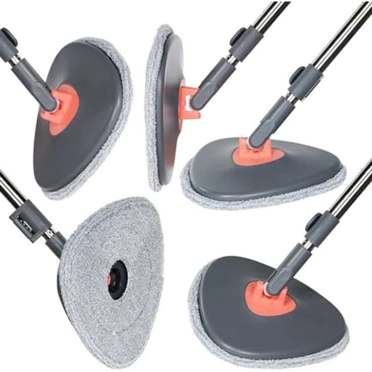BEM Wischmopp ORBITA Bodenwischer Set mit Eimer, 2-in-1 mit Auswringfunktion, Filtersystem, selbsttrennendes Schmutz und Frischwassersystemм, 2 Mopp-Köpfe inkl. – Bild 8