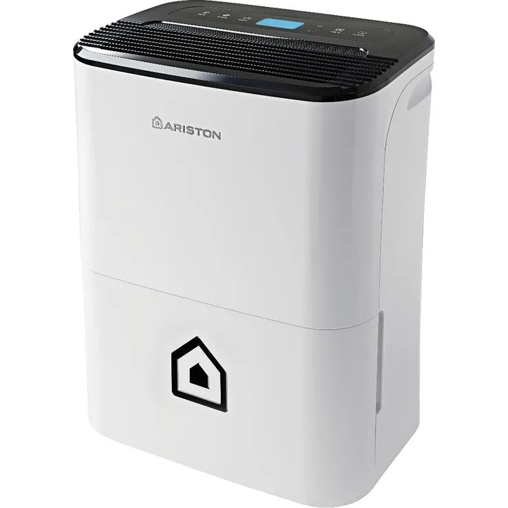 Ariston Deos 21s, Luftentfeuchter mit 21 l/24h Leistung, 3,3 L Wassertank, 41 dB, Schwarz-Weiss