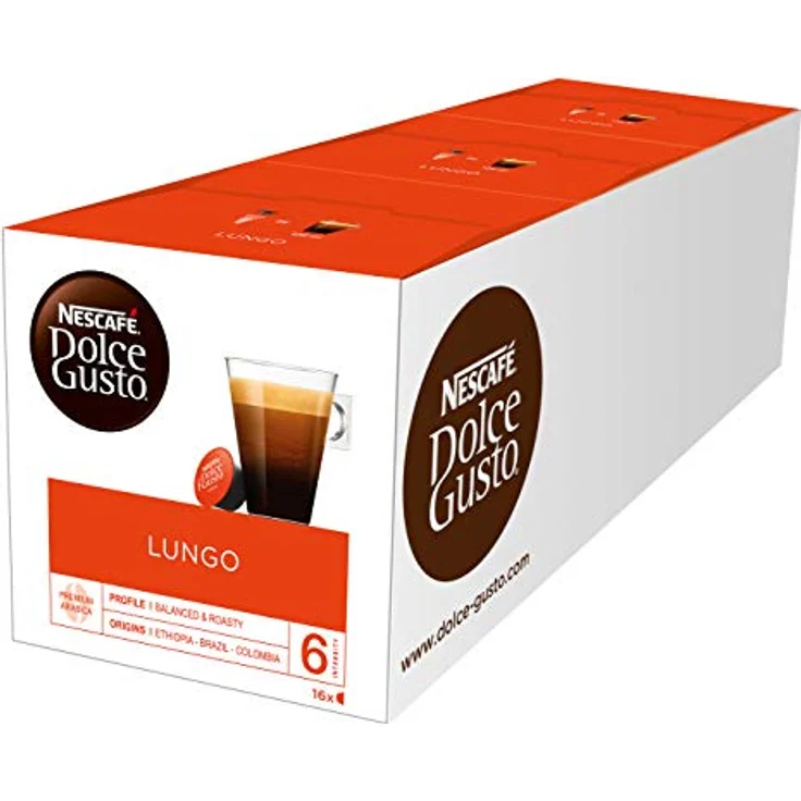 Nescafé Dolce Gusto Lungo Intenso, Kaffee, Kaffeekapsel, 16 Kapseln – Bild 4