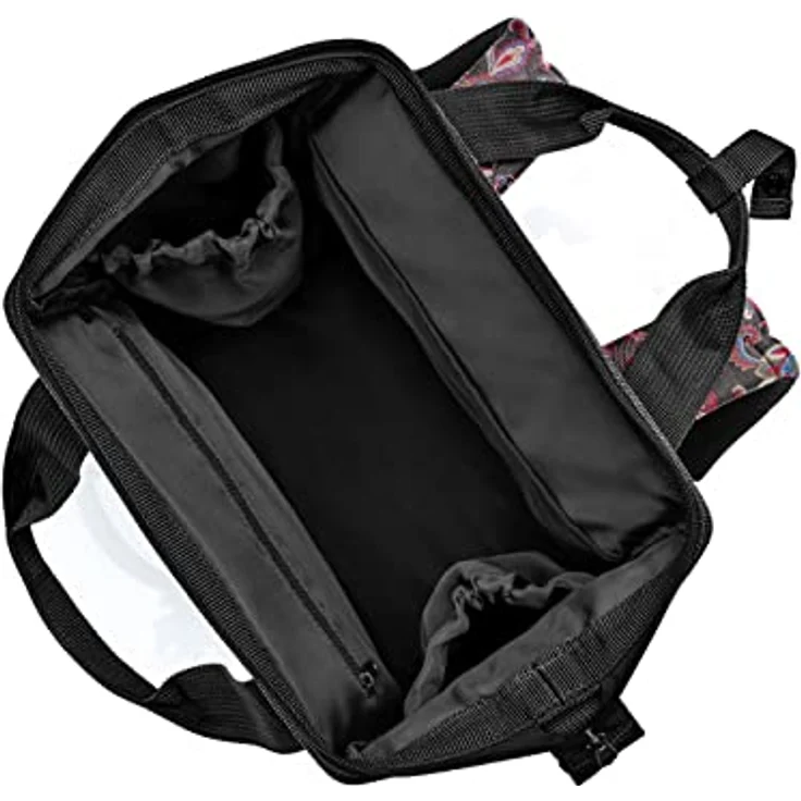 reisenthel Allrounder R Paisley Black – Rucksack und Tragetasche in einem – Mit Stecklasche für Reisetrolleys – Bild 2