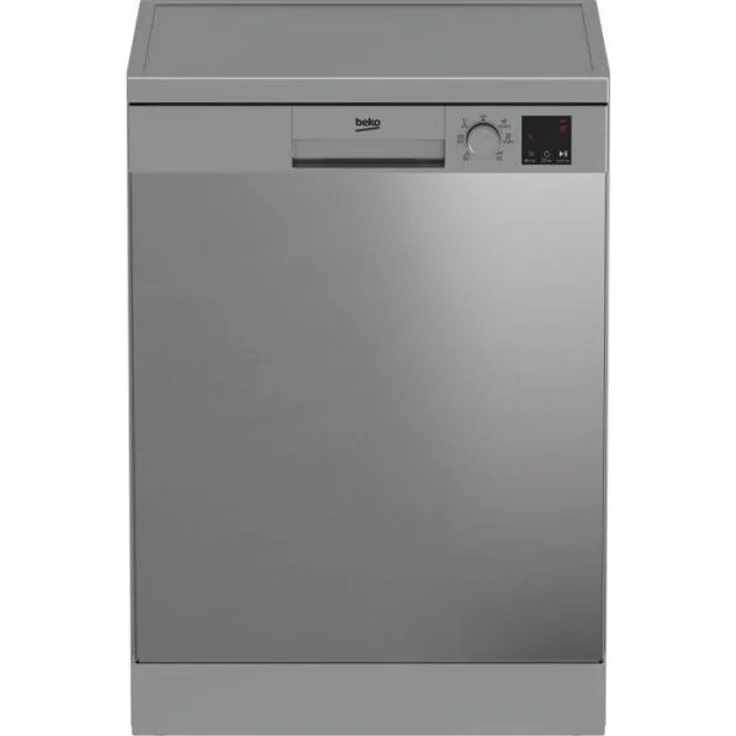 Beko DVN06430X, Freistehender Geschirrspüler, 60 cm, Edelstahl Schwarz, 14 Maßgedecke, Energieeffizienzklasse D, verschiedene Spülprogramme