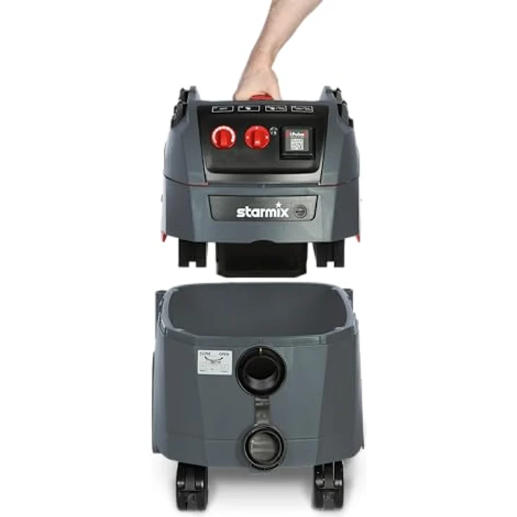 Starmix Nass- und Trockensauger IPULSE L-1635 BASIC 1600W, Hochleistungs Baustellensauger mit intelligenter Filterreinigung – Bild 3