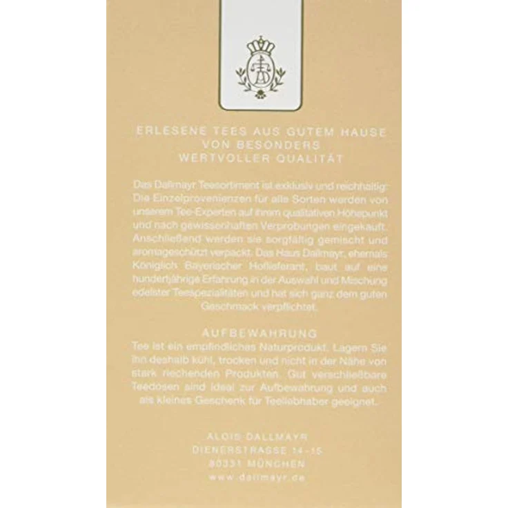 Dallmayr Pfirsich - Aromatisierter Grüner Tee, loser Tee – Bild 2