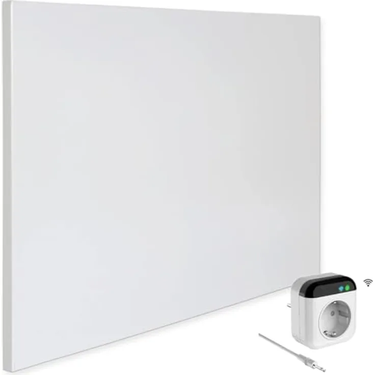 VIESTA® Infrarot Wandheizung TH70 WIFI, 400W Heizpaneel mit Thermostat, Fernbedienung und App Steuerung, Carbon Crystal Technologie