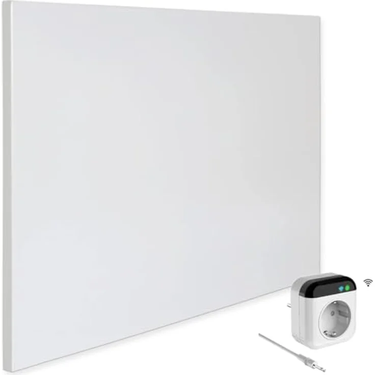 VIESTA® Infrarot Wandheizung TH70 WIFI, 400W Heizpaneel mit Thermostat, Fernbedienung und App Steuerung, Carbon Crystal Technologie – Bild 1