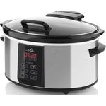 eta Multikocher Largo, 245 W, 6 l Schüssel - Langsamkocher mit 6 Liter Fassungsvermögen, ideal für Familienessen, Keramiktopf für vielseitige Verwendung, 230 °C Backofenfest