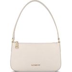 Lazarotti Bologna Leather Schultertasche, Handtasche aus robustem Ziegenleder, 22 cm, Beige