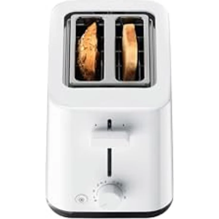 Braun HT 1010 WH 2-Schlitz-Toaster, 1000 Watt, 8 Bräunungsstufen, Röstgradelektronik, Kunststoff, weiß – Bild 3