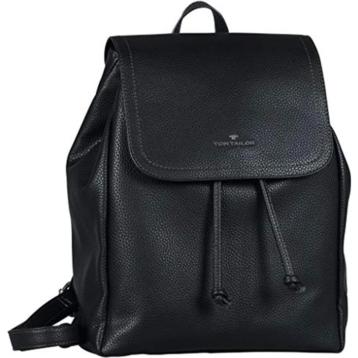 Tom Tailor Tinna City Rucksack, 32 cm, schwarz, 100% Polyurethan, 26 cm x 13 cm x 32 cm – Bild 1